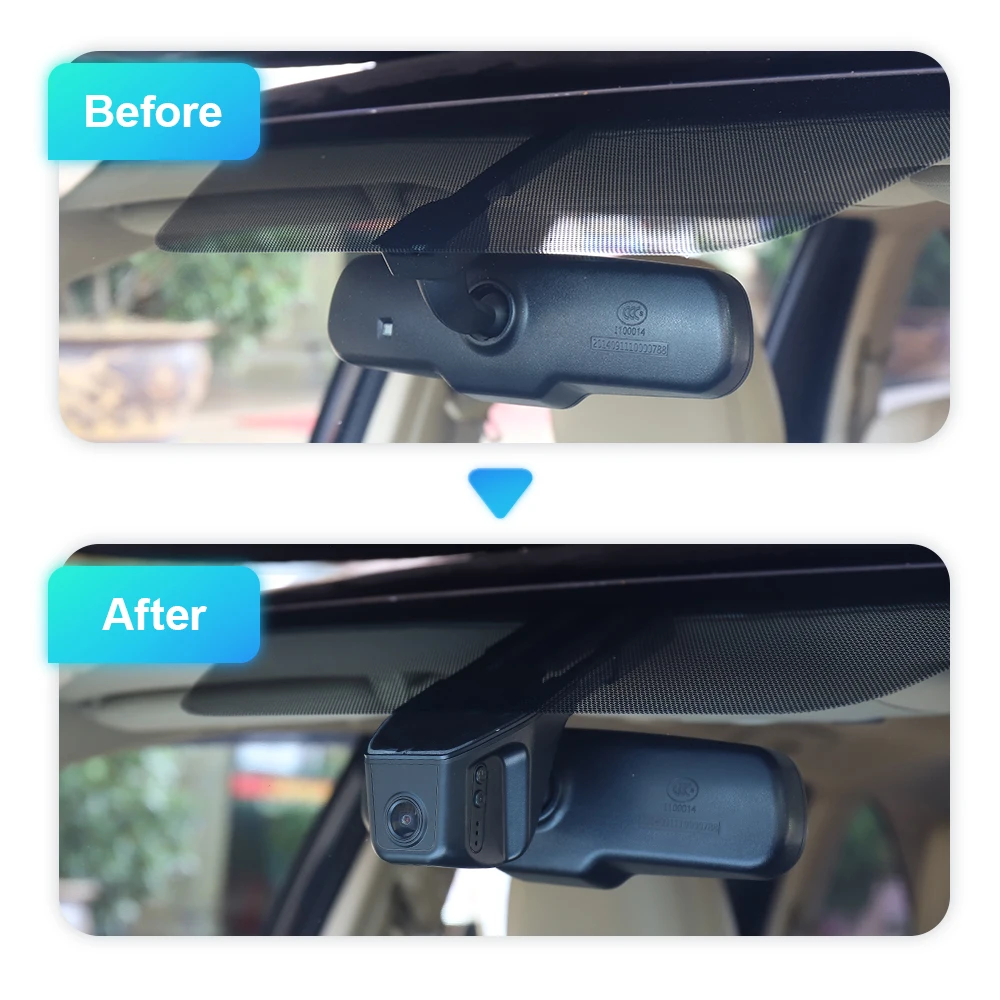 Universal Dash Cam for Honda Vehicle Models 2011-, ARB 4K Car DVR APP Control