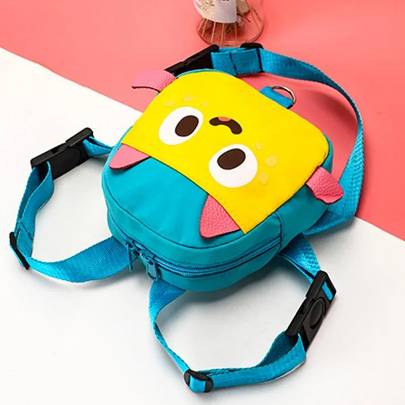 Dog Backpack And Leash Set Pet Outdoor Self Backpack Walking Dog Cat Leash Cute Cartoon Style Pet Bag For Snack Or Picking Poop