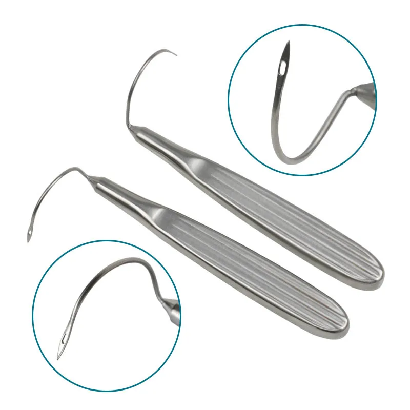 

12.5cm Puncture Traction Suspension Needle Left Right Stainless Steel Surgical Instrument