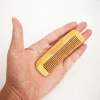 3 Pieces Mini Bamboo Comb with Custom LOGO  - Personalized Your Name Text Date - Portable Pocket Bamboo Beard Comb 5