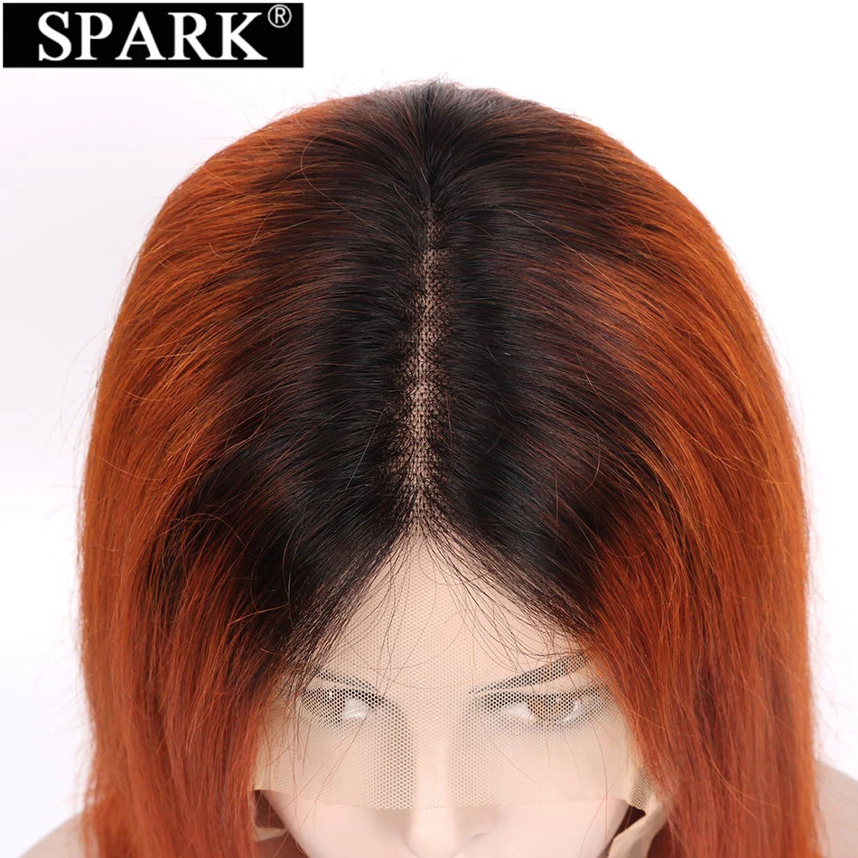 Ombre Ginger Orange Straight Hair Lace Closure Wig Ombre Human Hair Wigs Lace Frontal Wig Colored Wigs Black Women human hair wig lace front wig human hair wigs front lace wig