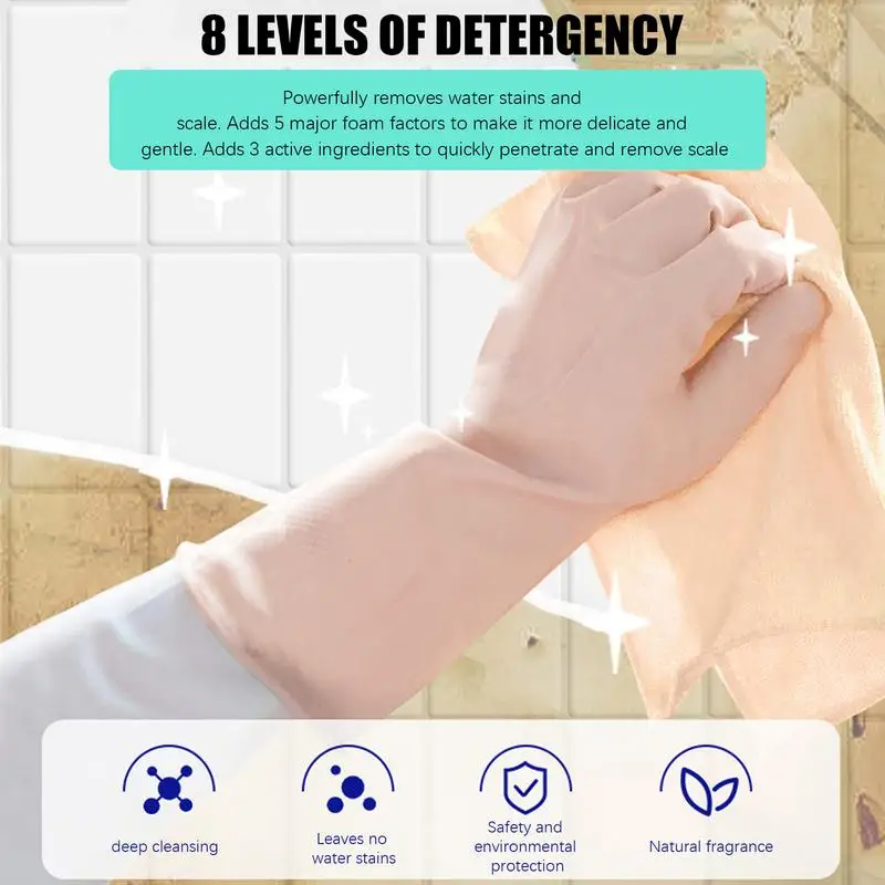 Bathroom Descaler Spray Multi-functional Cleaning Spray 500ml Limescale Cleaner Descaling Cleaning Agent For Bath Shower Glass