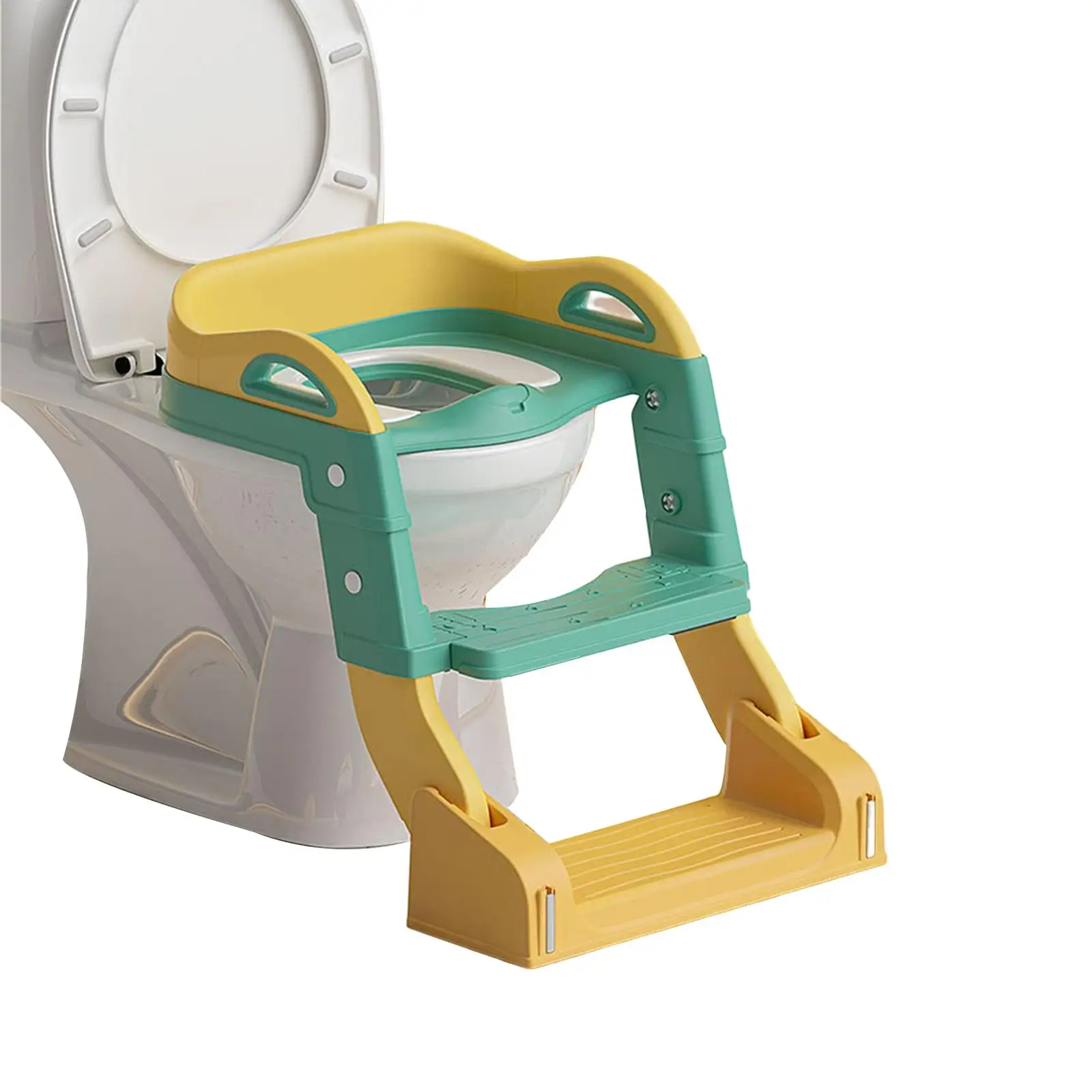 

Kids Toilet Training Seat with Step up Ladder Baby Infant Potty Soft Cushion with Handle Urinal Potty Child Toilet Trainer Seat