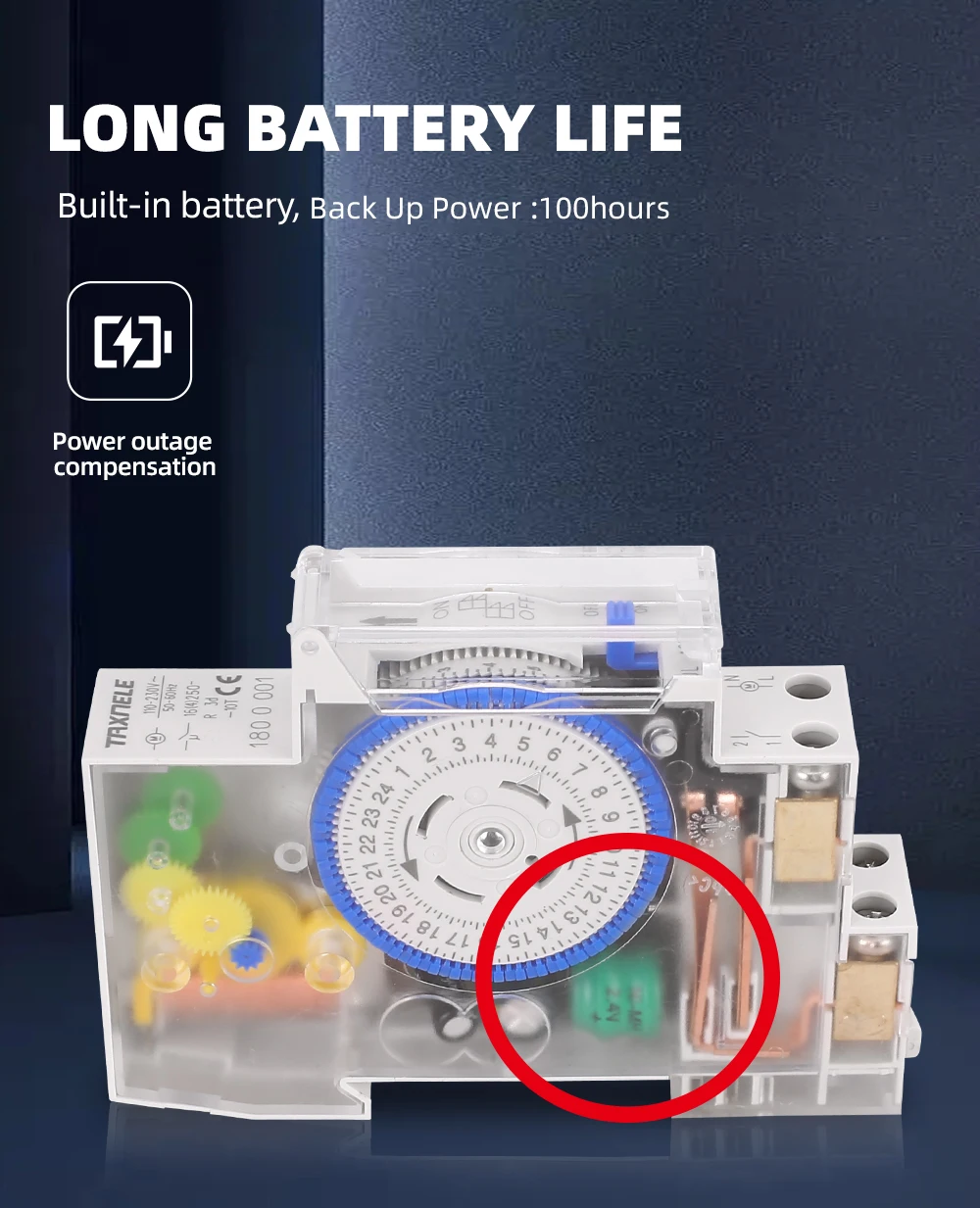 Reloj Piscina Programador Temporizador Mecánico 24H Programable