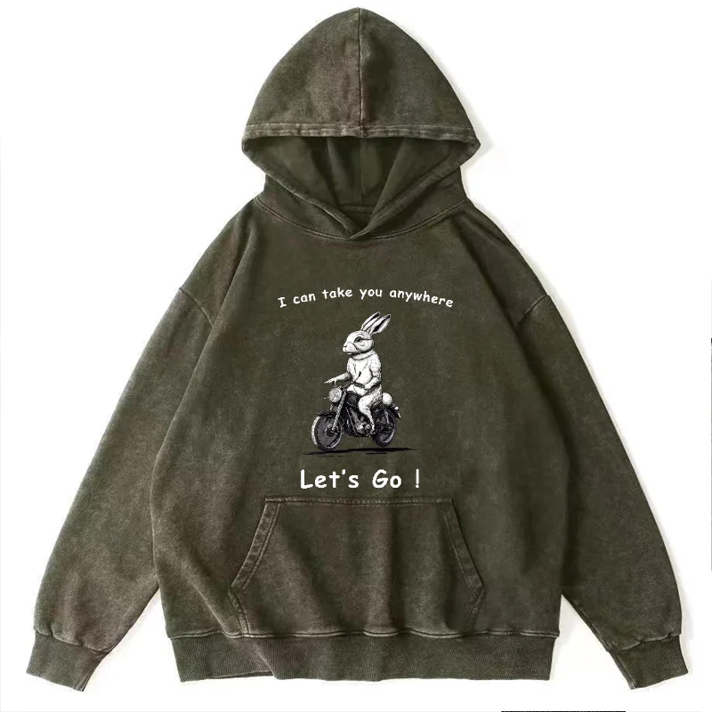Bunny Rider Oversize Sweatshirt Women Sweatshirts for Couples One Piece Hoody Mens Hoodies Y2k Sweatshirts Man Original Brands