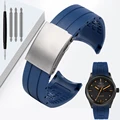 Blue silver buckle