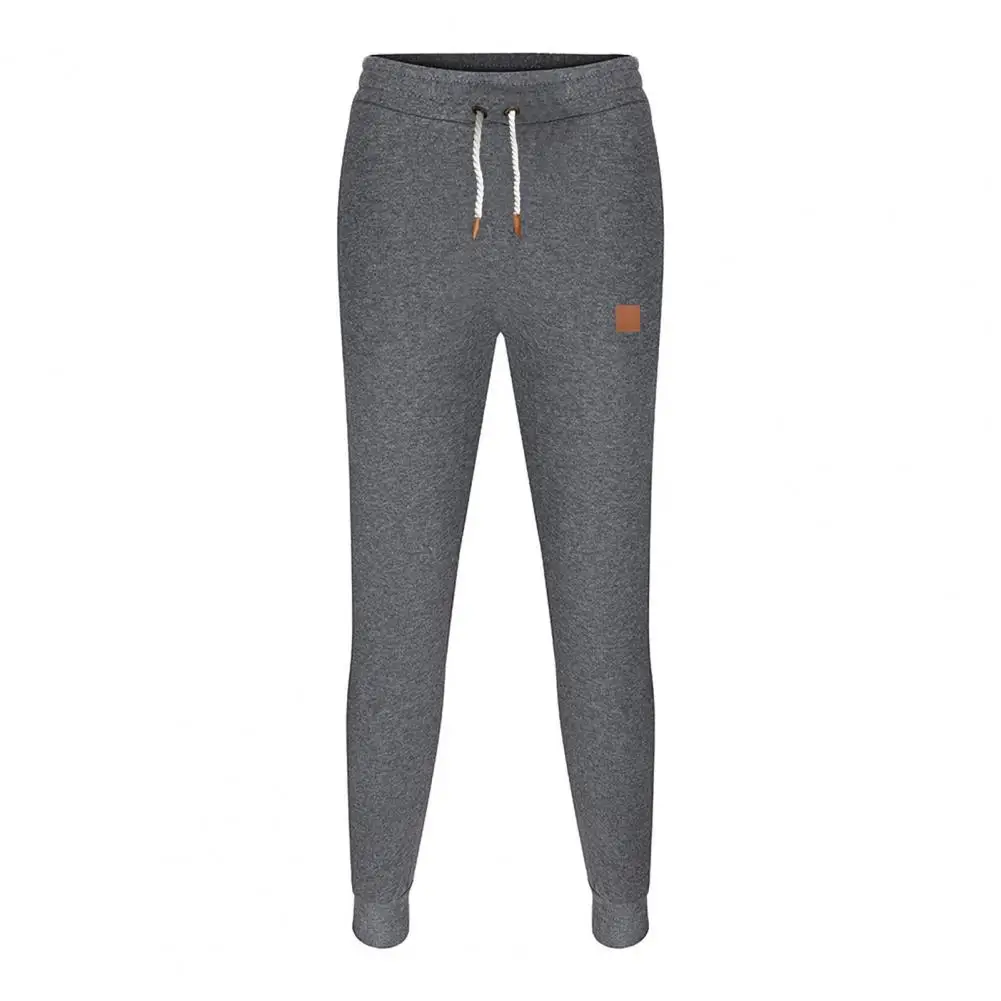 Pantalones deportivos elásticos para hombre, pantalón con cordón en la cintura, tejido transpirable, para correr, gimnasio y entrenamiento