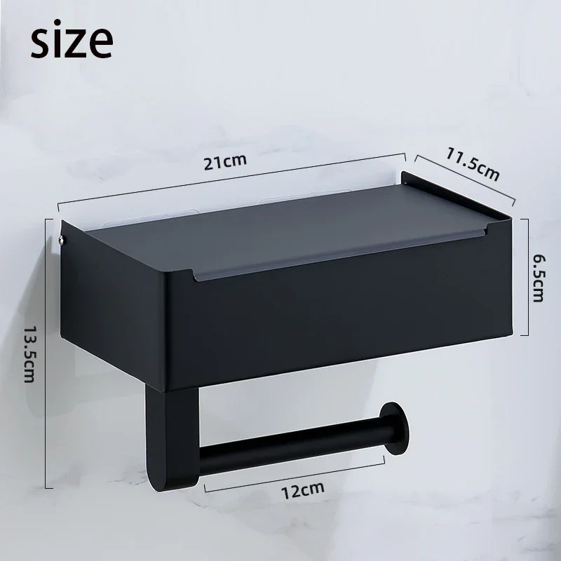 Wall Mount Toilet Paper Holder Bathroom Tissue Accessories Rack Holders Self Adhesive Punch Free Kitchen Roll Paper Accessory toilet paper rack toilet paper holder toilet roll holder tissue holder