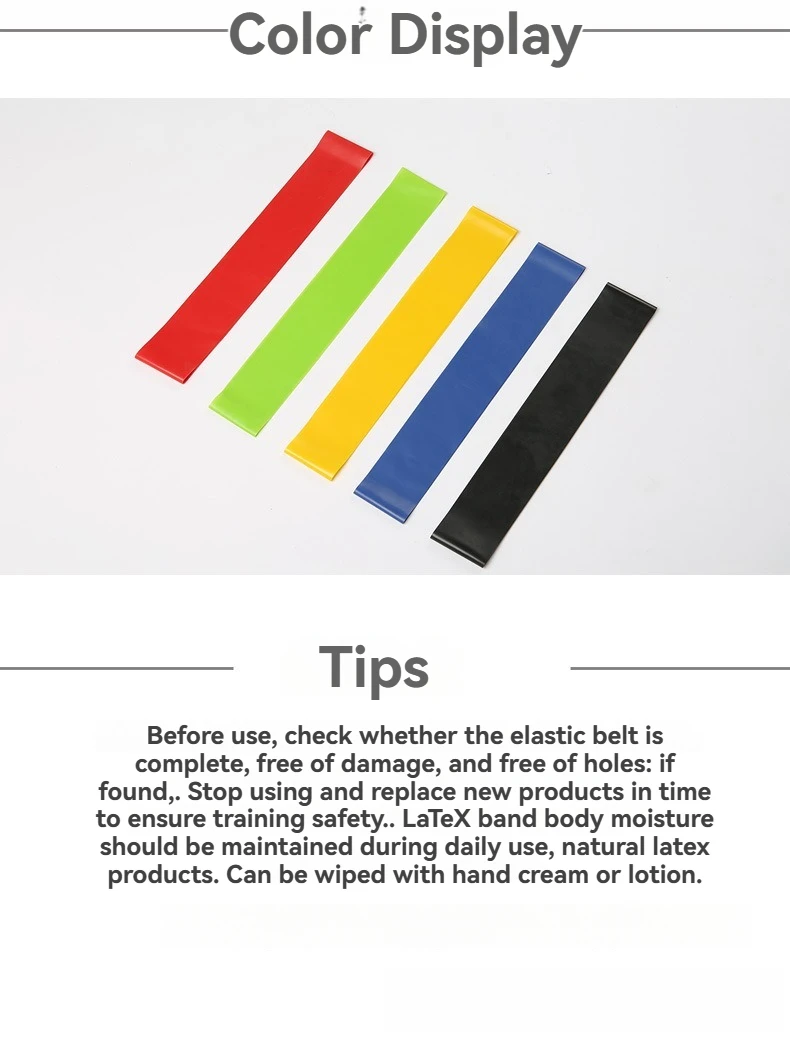 Fitness Resistance Band Mini Elastic Latex Circular Tension Band For Slimming Legs And Buttocks