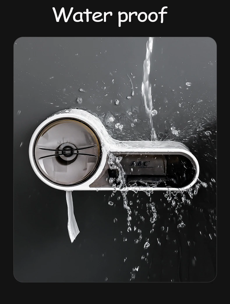 Sbc62c0d792e1467fa49c2ba55ade1dc9r Wall Mounted Bathroom Toilet Paper Holder Paper Tissue Box Plastic Toilet Dispenser Roll Paper Storage Box Free Punching Mallzona