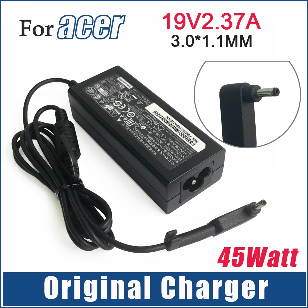 Original Acer Chromebook AC Adapter Charger – For 11 N7 C731 & 14 CB3-431 Models