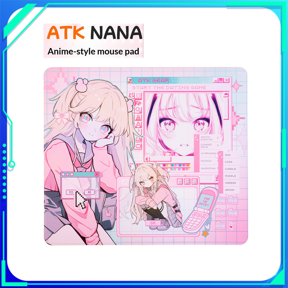 ATK Nana Mid Smooth Mousepad ATK Dream Neutral Balance Mouse Pad 490x420x4mm SOFT FPS Mousepads PC Gamers Custom Office Gift