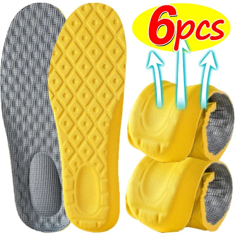 New Soft Latex Memory Foam Insole Unisex Sport Running Foot Support Shoe Pad Orthopedic Feet Care Insert Massage Elastic Cushion