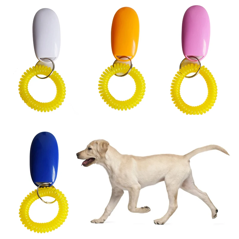 1Pcs Dog Clicker Toys Pet Tranining Clicker Obedience Dog Cat Training Traine Universal Pet Training Strap Light Weight