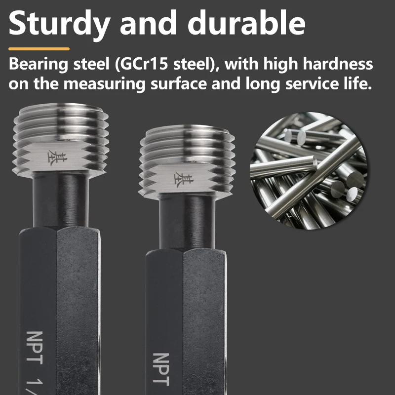 1PCS NPT 테이퍼 파이프 나사 플러그 링 게이지 측정 도구 NPT1/16-27 1/8 1/4 3/8 1/2 3/4 1''-- 1''1/4 1''1/2 NPT2''-- 2''1/2 3''--