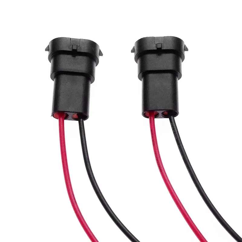 Car Headlight Wiring Harness Connector Fog Light Bulb Base Socket Cable Plug 2 Pcs For H8 H9 H11 Harness Male Socket Adapter