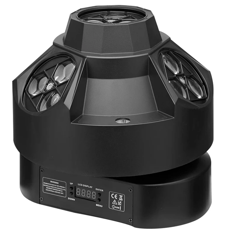 Four head bee eye laser light  LED voice controlled laser spot disco light  stage seven color rotating dj KTV  party bar light
