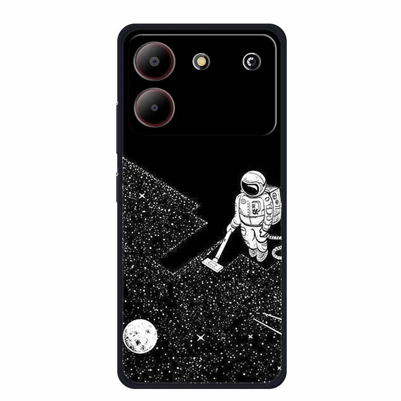 Sleek Black Silicone Soft Back Cover Case