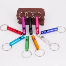 

5Pcs/Set Whistle Aluminum Alloy High Pitch Creative Whistle Clear Sound Outdoor Survival Emergency Mini Size whistles