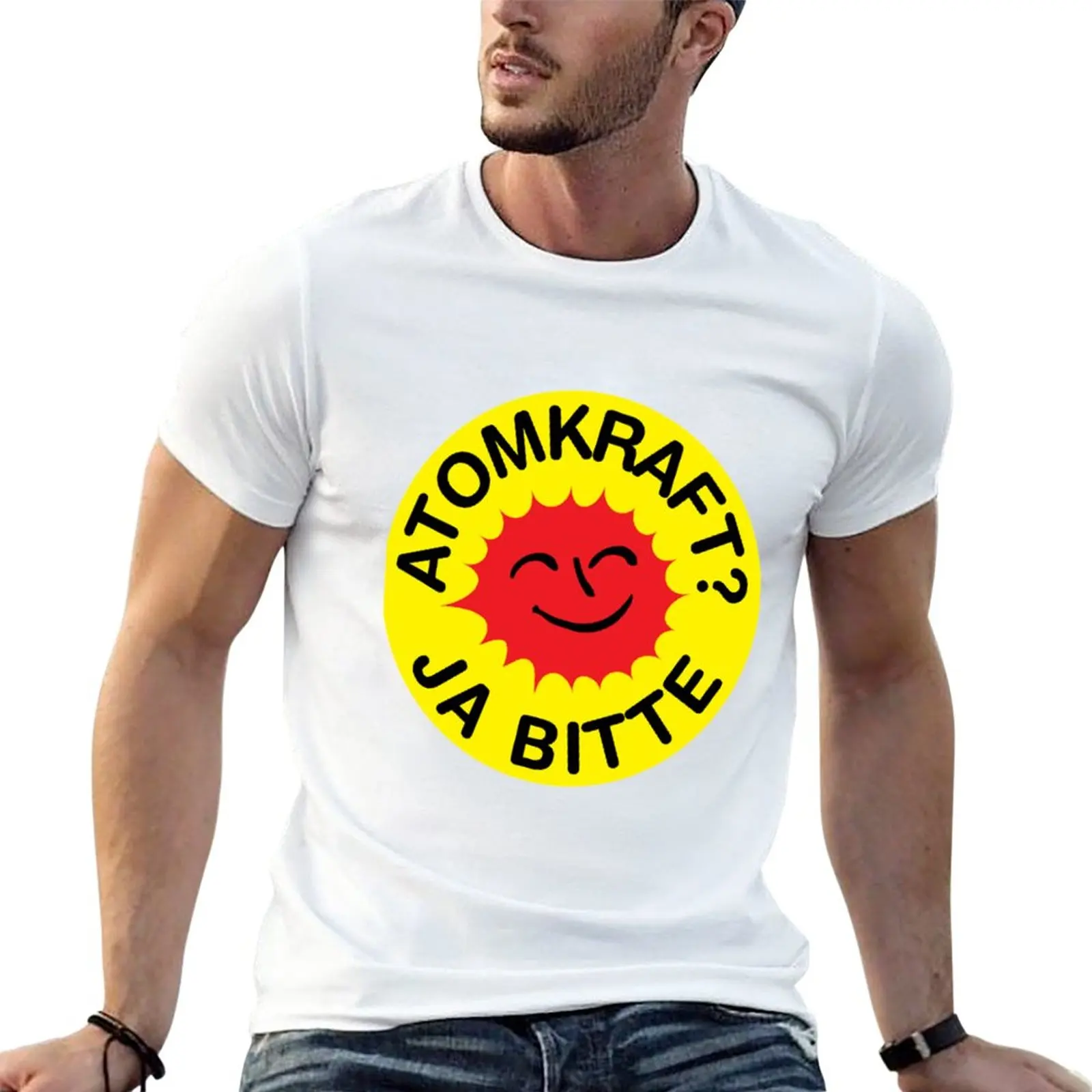 

New Atomkraft Ja bitte! T-Shirt vintage clothes T-shirt short boys t shirts mens t shirt