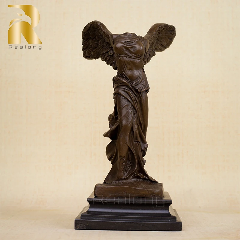 

Бронзовая скульптура Winged Victory, известная Бронзовая статуя знаменитой богини Nike Samothrace, бронзовая статуэтка для украшения дома, подарок