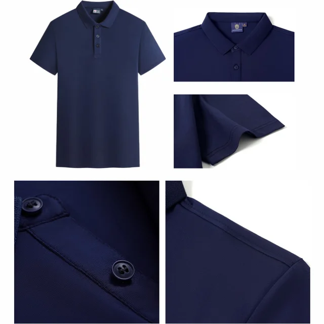 Summer Fashion Solid Color Lapel Button Short Sleeve Polo Shirt Casual Breathable Comfortable Tops 4 Summer Fashion Solid Color Lapel Button Short Sleeve Polo Shirt Casual Breathable Comfortable Tops 4
