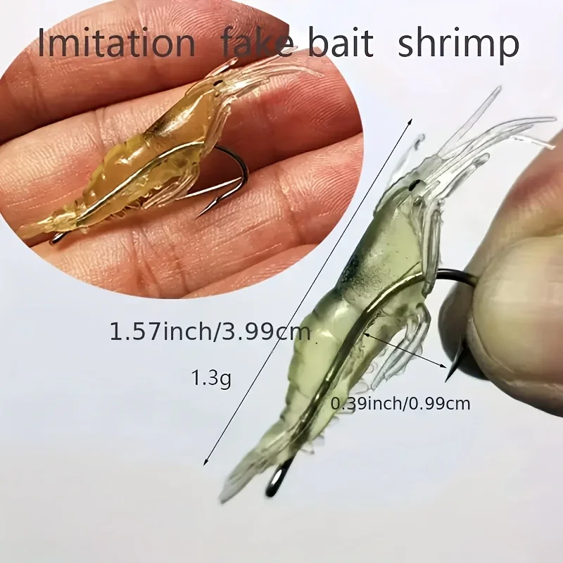 Fishing Lure 510/20pcs Shrimp Lures for Freshwater Saltwater