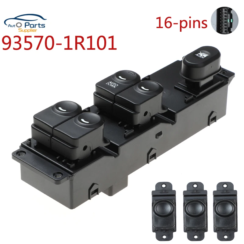New 93570 1R101 Hyundai 2011 2017 용 파워 마스터 윈도우 스위치 Accent Solaris ...