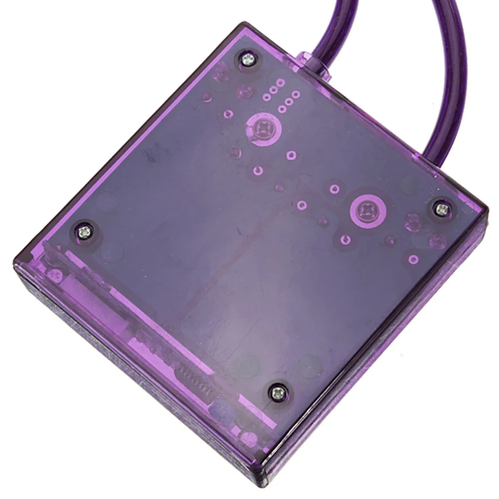 HOT!!! Universal Car Fuel Saver Mega RAIZIN Volt Stabilizer With Ground 5 Wires Digisplay and LED display Purple COLOR type 90%