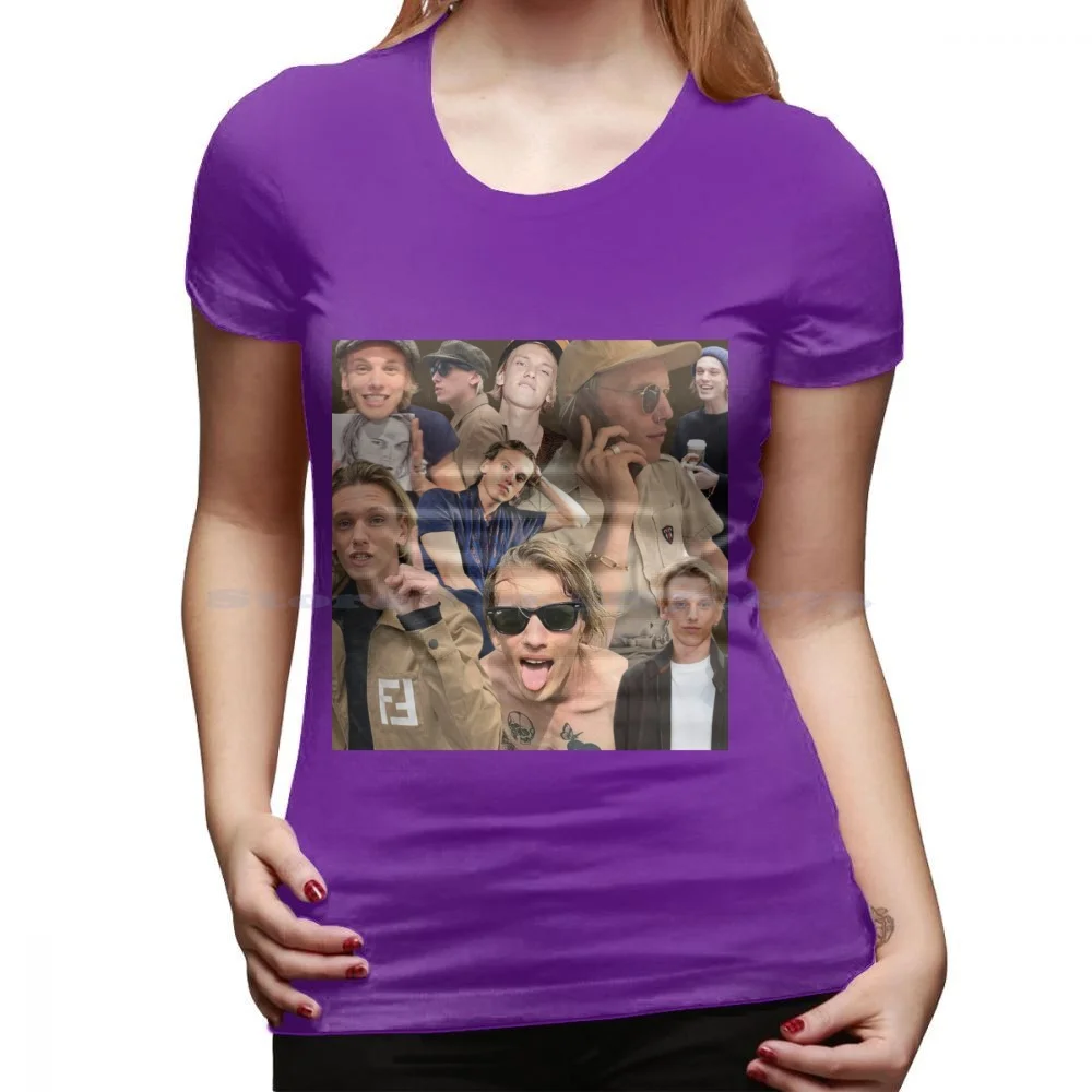 thumbnail image 1 of Jamie Campbell Bower Collage T Shirt 100% Cotton Tee Things Stranger Actor Man Vecna 001 Villian The Mortal Instruments City Of, 1 of 5