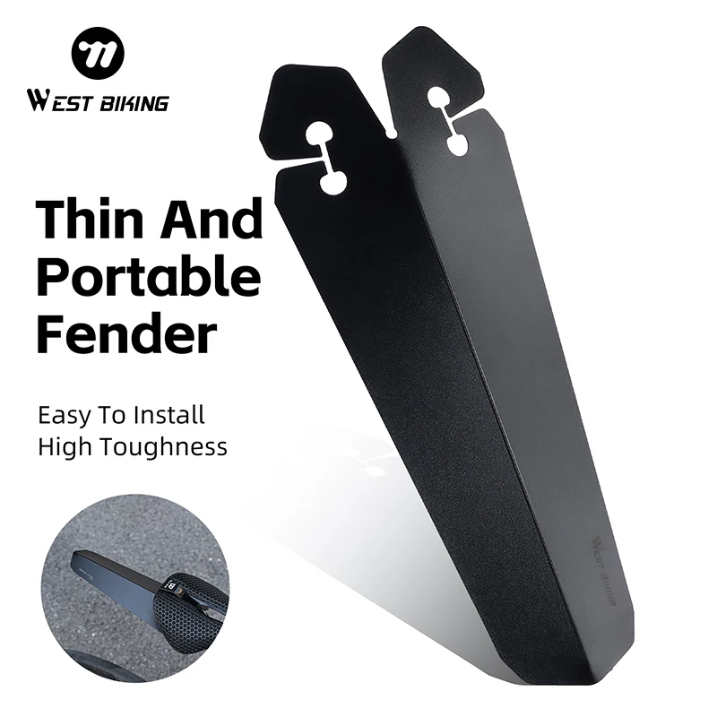 Bicycle Fender WEST BIKING Ultralight Bicycle Fender Quick Installation MTB Road Bike Rear Fender Universal Saddle Mudguard Cycling Accessories