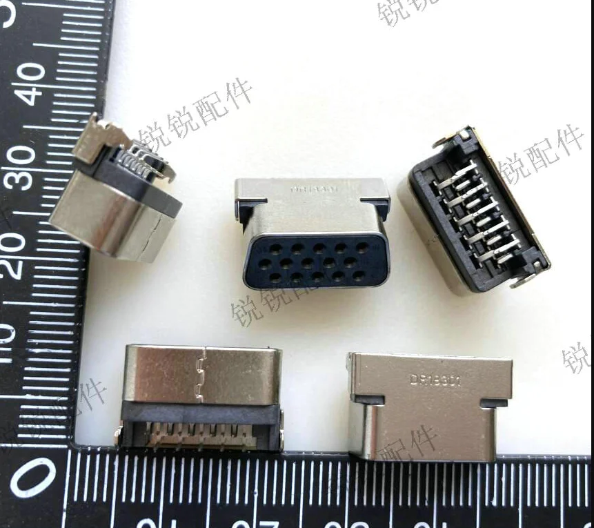 

Free shipping For Laptop VGA socket 2-row 15-pin sunken board 90-degree VGA video connector D-SUB serial port