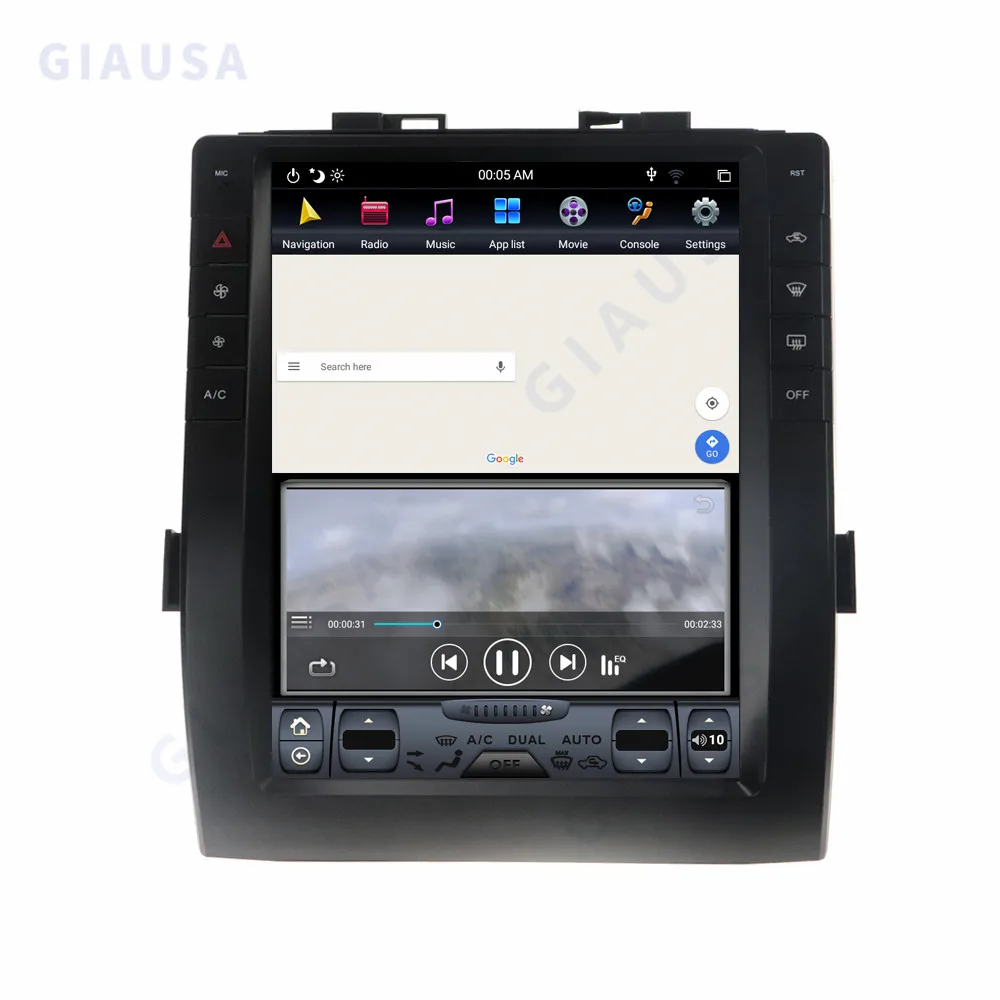 Autoradio Schermo Verticale Da 13 Pollici Per Toyota Vellfire Per Toyota Alphard 30 2015 + Gps Carplay Android 12 Lettore Video Multimediale