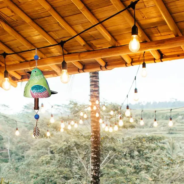 Csengő A Szabadban 15.7In Hosszú Kreatív Gyanta Szélcsengés Ropogós Hangja Windchimes Egyedi Kültéri Clearance Madárdekoráció Teraszra - Image 4