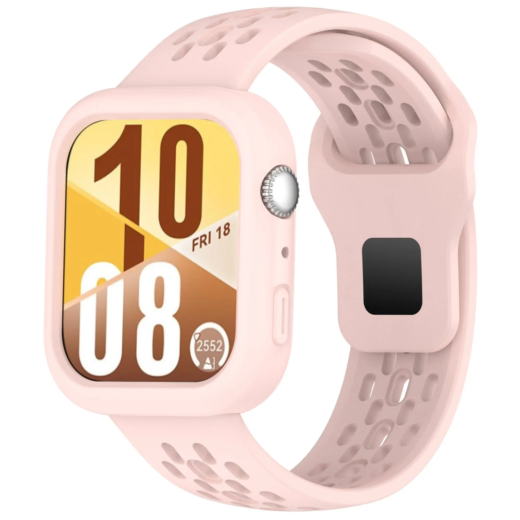 Versatile 2-in-1 Silicone Watch Strap and Case - Adjustable Replacement Band