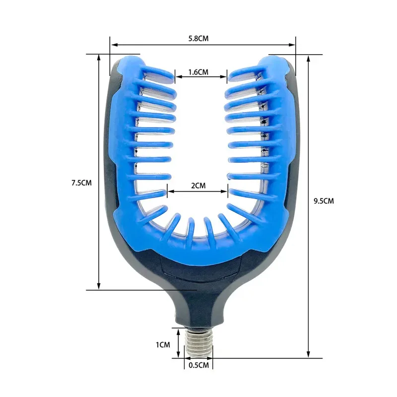 BRAVMACK Fishing Rod Holder Rest Gripper Head Thread Prevent Slipping Tackle Fishing Gripper Rest for Rod