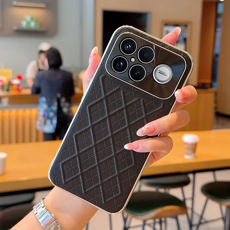 Prismatic Plain Leather Case with Slim Lens Protection