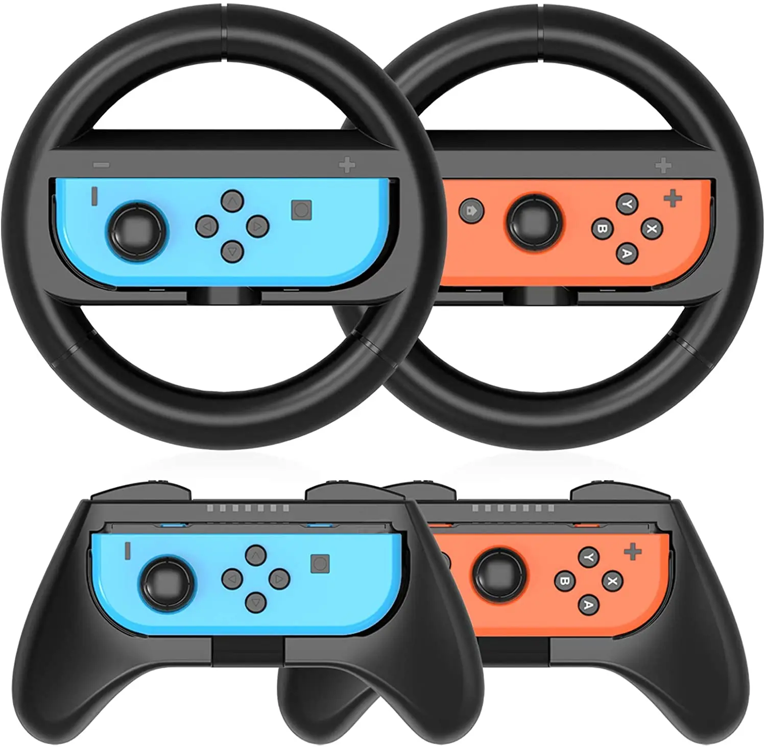 Nintend Switch OLED Joy Con Controller Grip Steering Wheel Kit Nintendo switch Handle Bracket Holder for Nintendo Switch Games 