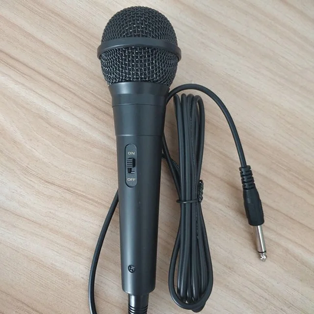 Handheld Microphone Wired Stage Mic-Speaker Portable Home Karaoke Singing Player Machine 1