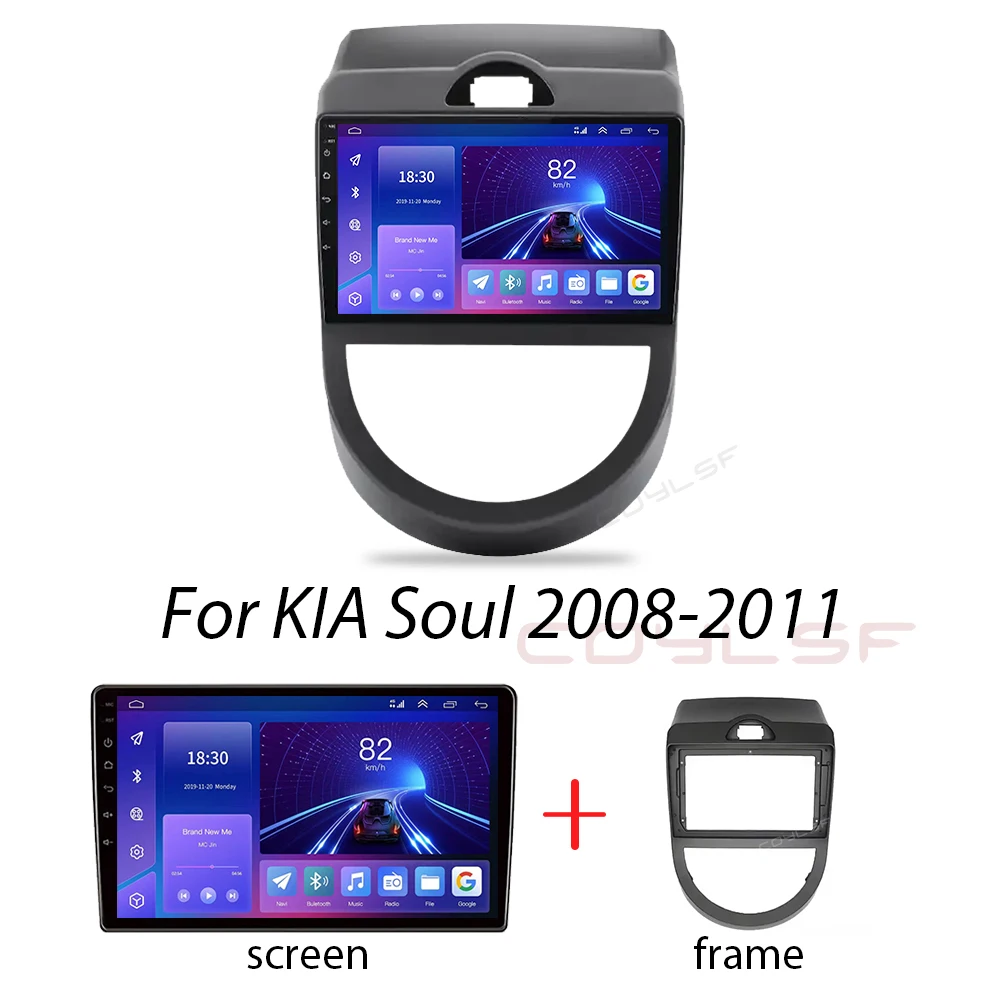 Kia Soul 2007 - 2011  ȵ̵ 13   ׷ GPS Navi Carplay ȵ̵ ڵ Ƽ̵  ÷̾ 2din DVD