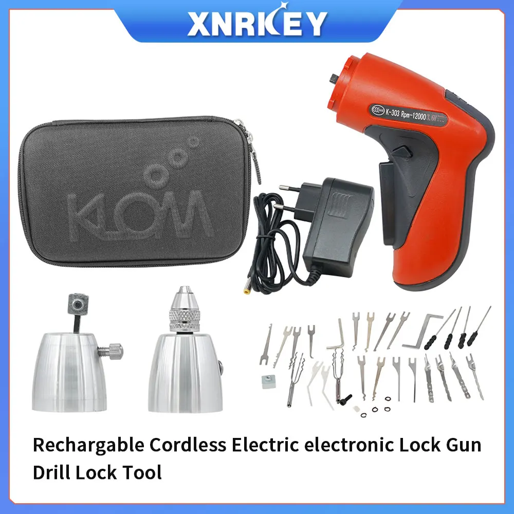 KlomLocksmithToolsRechargableElectricelectronicLockGunDrill