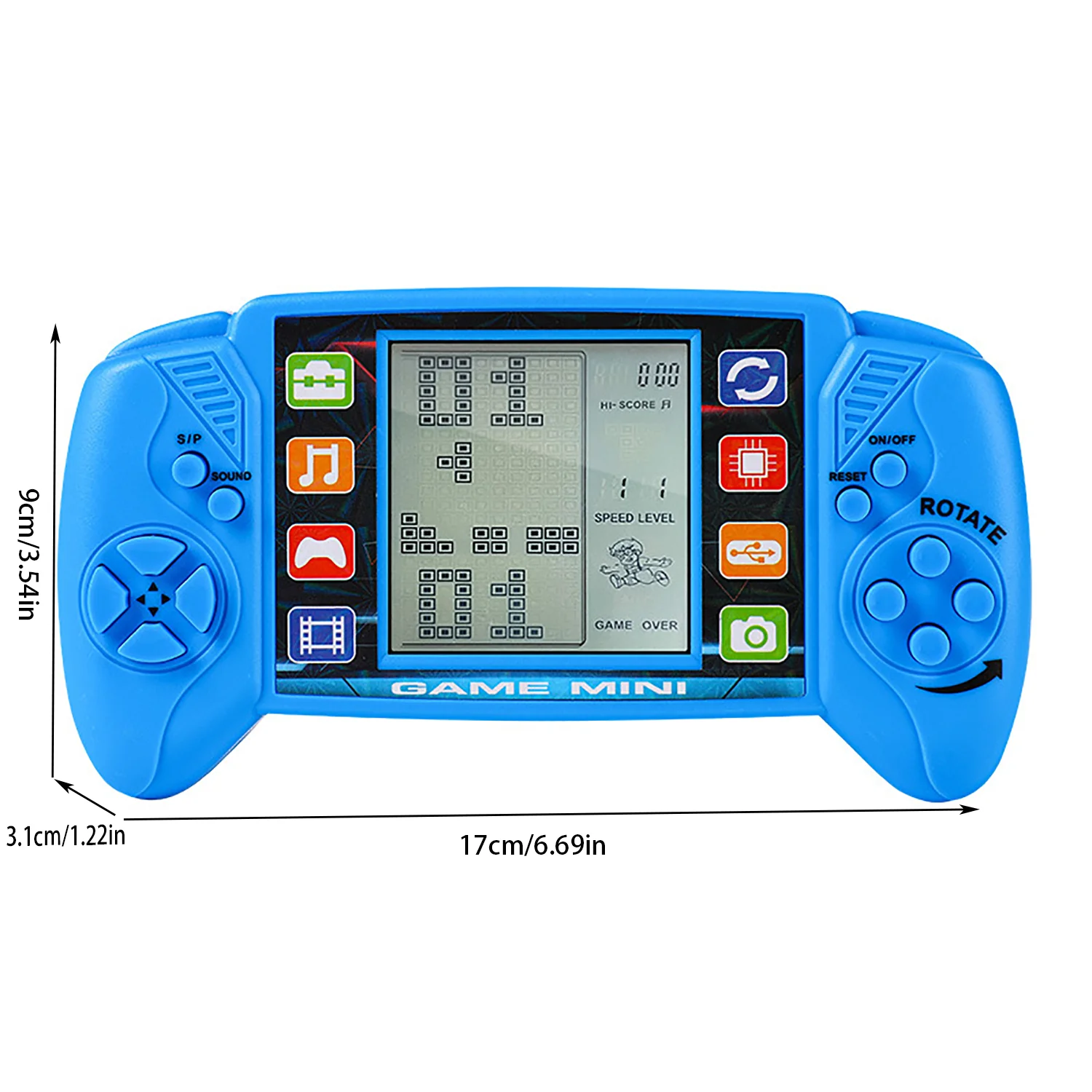 3.5-inch large screen block game console nostalgic classic children's handheld game toy with built-in battery 2