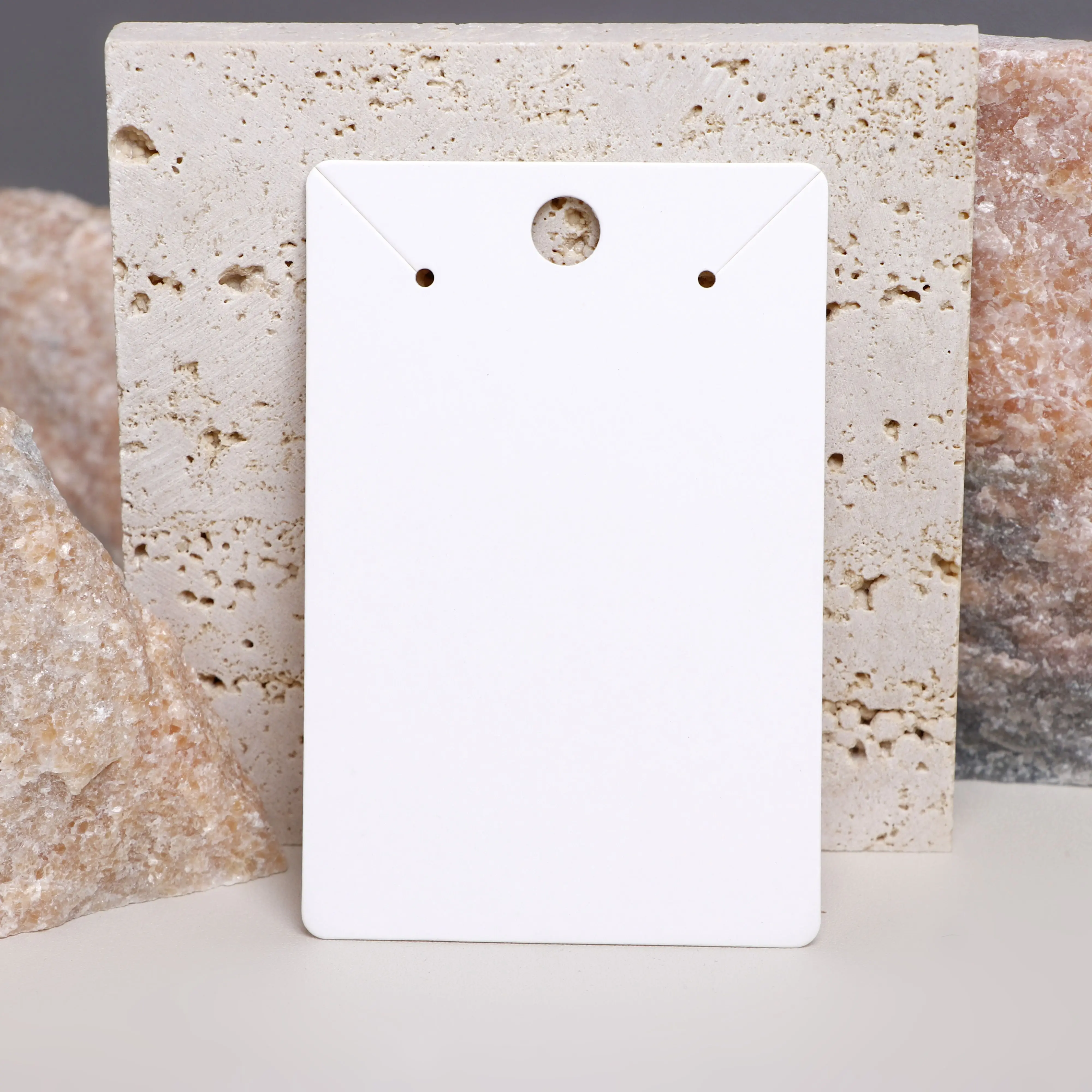 50PCS 6x9cm 블랙 화이트 목걸이 디스플레이 카드 쥬얼리 홀더 귀걸이 중소 기업 도매를위한 골판지 포장 매달려