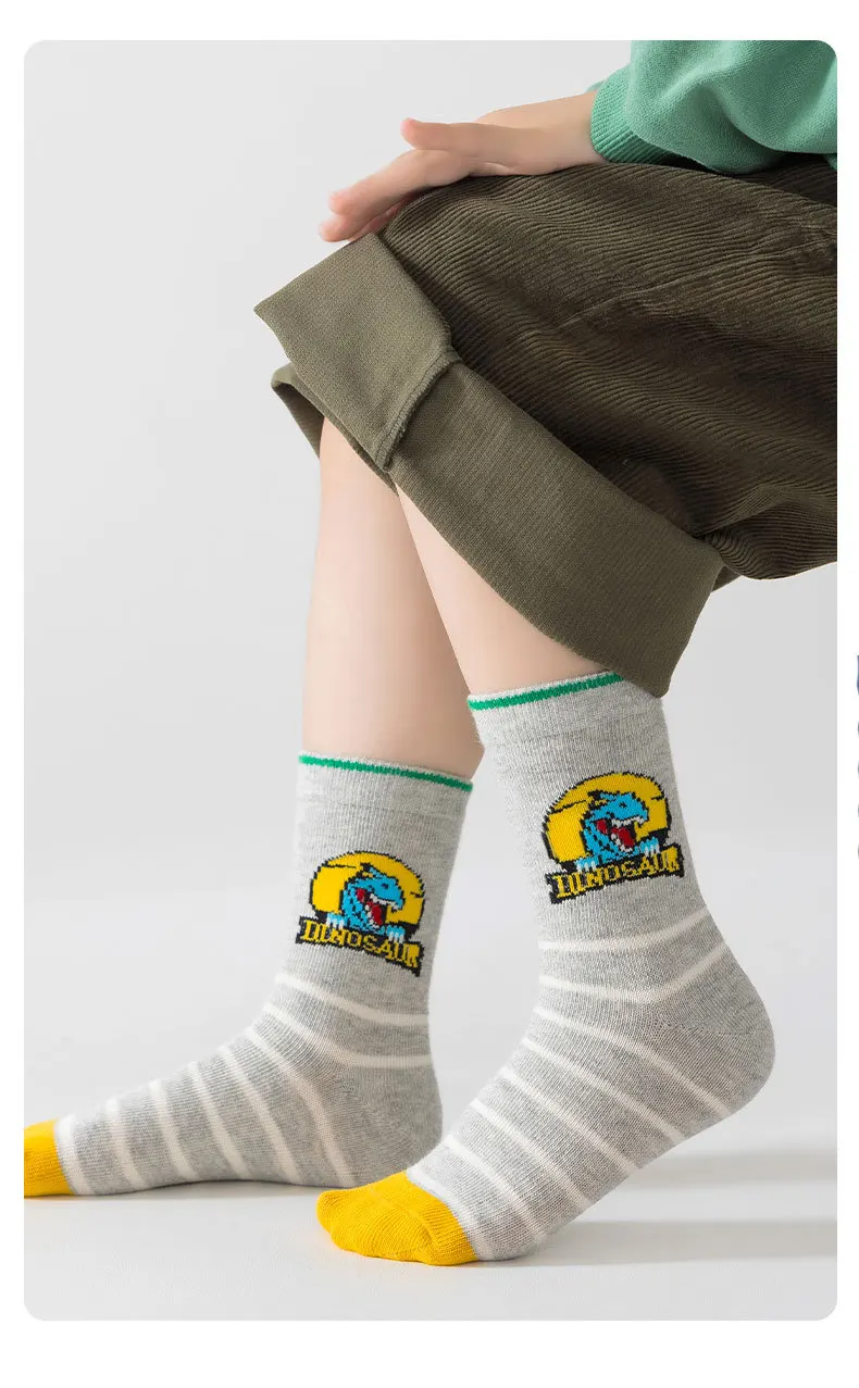 5 Paare/los Herbst Kinder Baumwolle Socken Mädchen Junge Baby Kinder Niedlichen Cartoon Warme Weiche Für Neue Frühling 1-12 jahre Teenager Student Socken – Detail 11