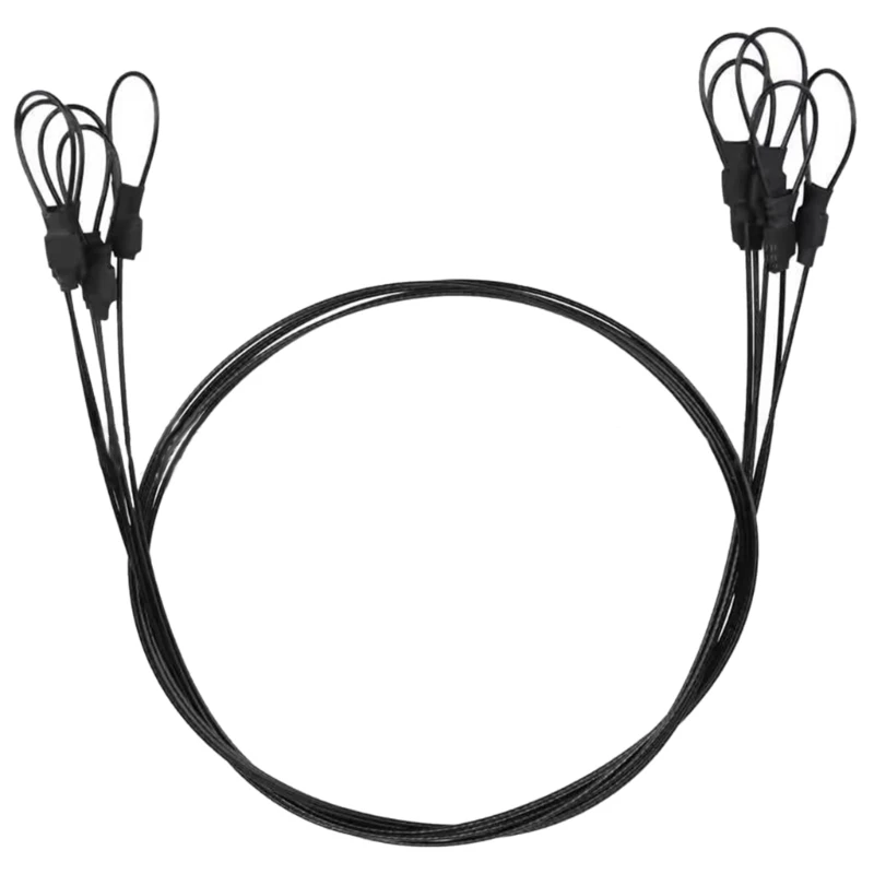

Stainless Coated Safety Cable Luggages Lock Safety Cable Wire Rope Double Looped