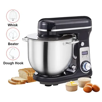 BioloMix BM601 Impastatrice da cucina da 1200 W, Frusta per uova in crema, Impastatrice per torte, Capacità 6 litri, Ciotola in acciaio inossidabile 1