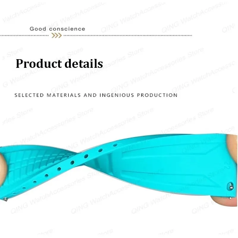 Silicone Sport Watch Strap - Soft Rubber Wristband