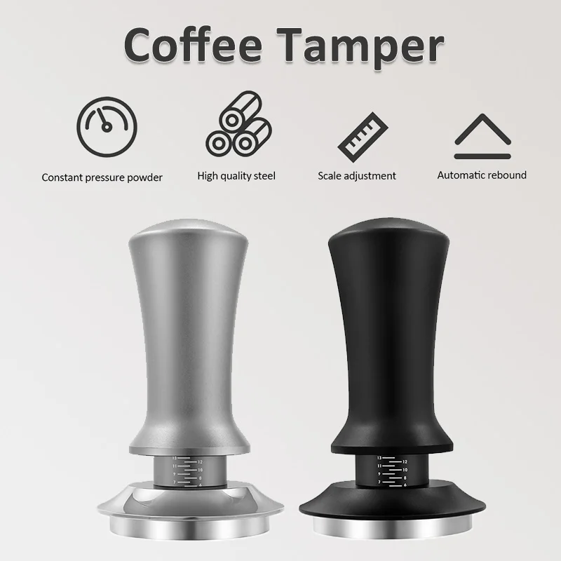 Espresso Tools Coffee Tools Espresso Tamper Coffee Powder Press Adjustable 51/53/58mm Coffee Tamper