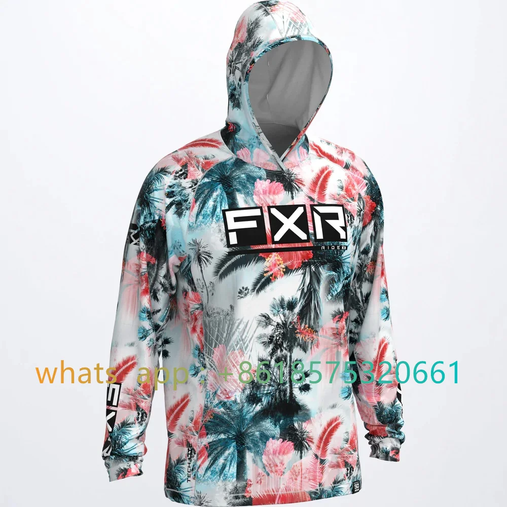 

Men's Fishing Apparel Outdoor Long Sleeve Sun Protection Breathable Angling Clothing Homme Peche Performance Fishing Hoodie