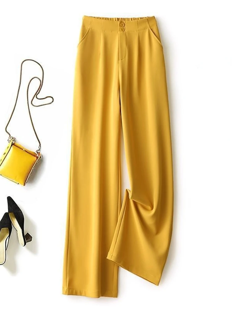 

Spring Summer New Loose Slim Straight-leg Women's Pants Casual Mopping Chiffon Suit Pants Streetwear Women Clothing Sweatpants